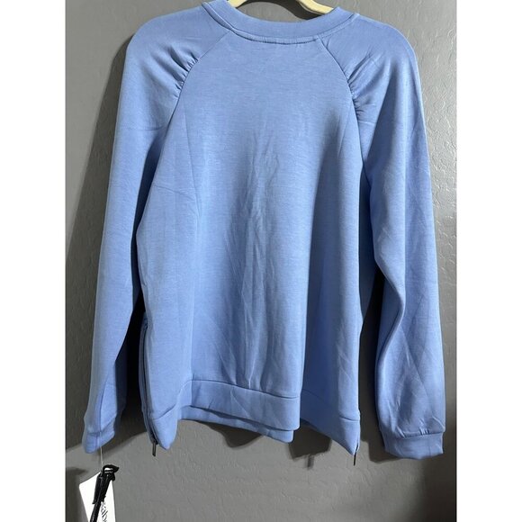 Isabella Activewear Women's Scuba Baby Blue Pullover Size M NWT - Picture 2 of 7